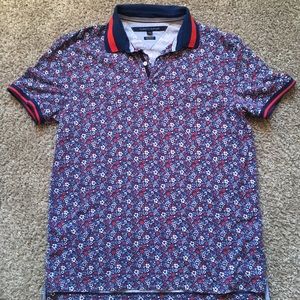 Tommy Hilfiger floral collar Button dress shirt